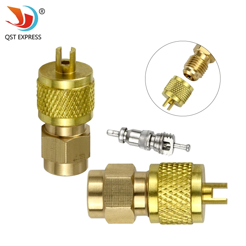 Quick Fluorinated Inflatable Brass Joint For Air Conditioning Refrigerator  Freezer Maintenance Thickened Material Needle Valve