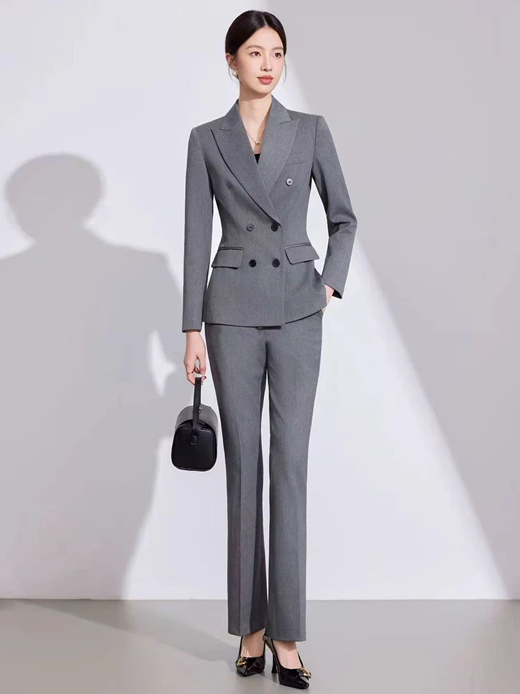 

AIyssa Women's business pant+suit jacket, exquisite, elegant and fashionable, 2025 autumn and winter new style.