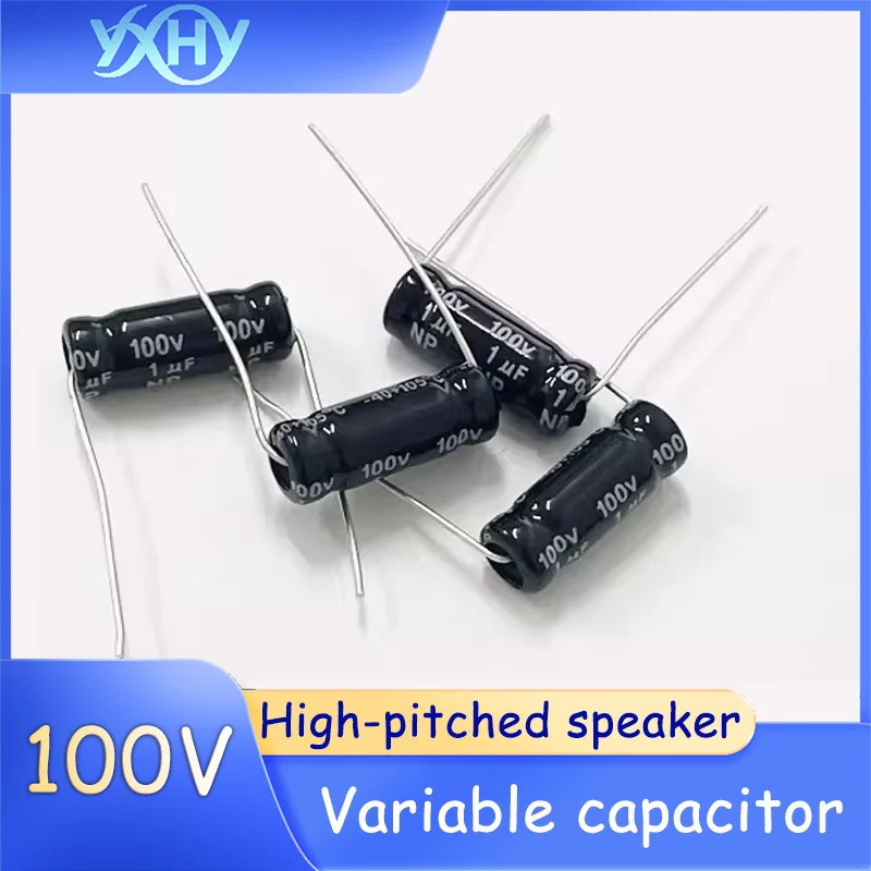 

10 шт. 47/5000 100В 1/2.2/3.3/4.7/6.8/8/10/22/33 мкФ высокочастотный акустический конденсатор с бесступенчатой регулировкой, осевой, для кроссовера