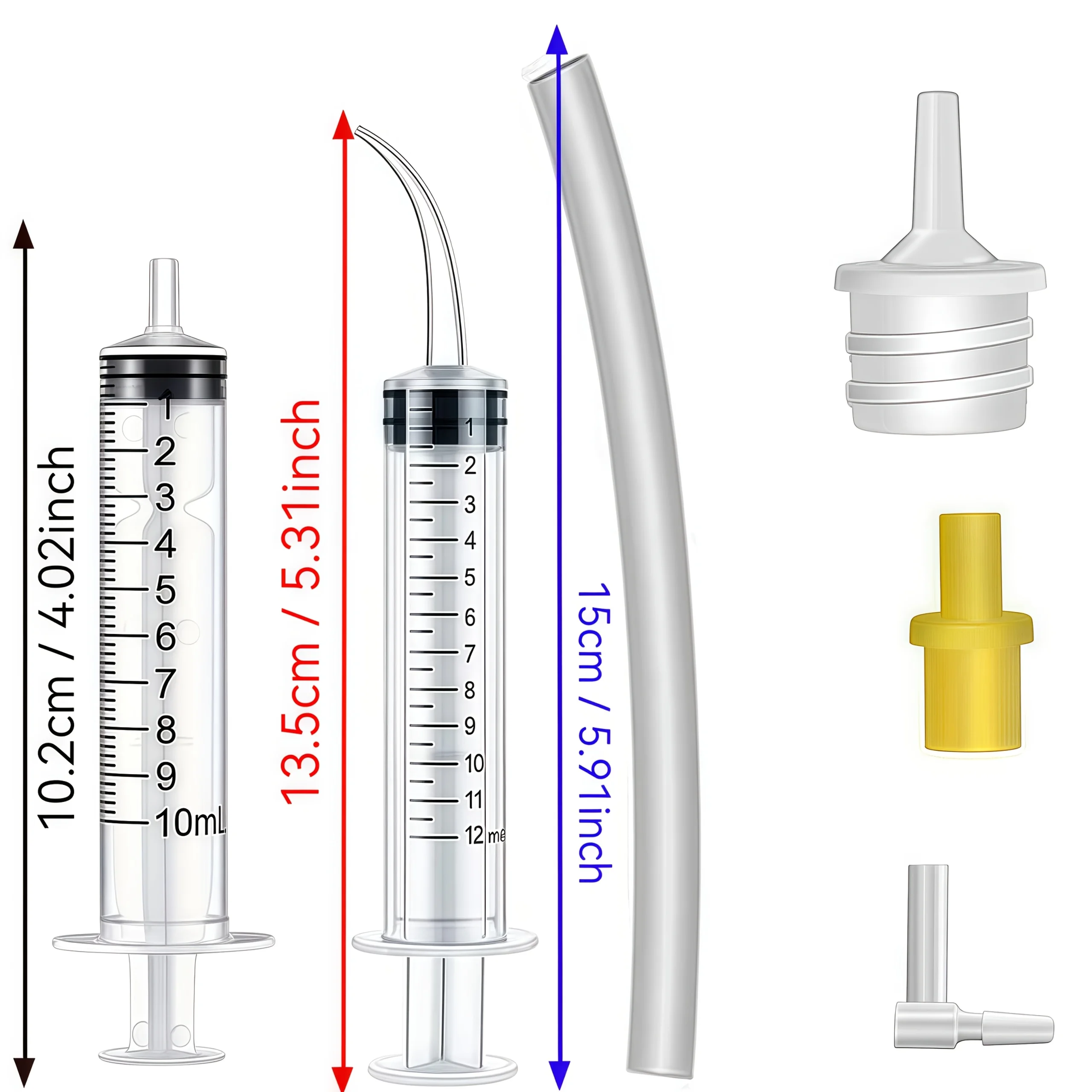 A set of printer head cleaning tools - non-charging, non-electronic, made of plastic, for maintenance and repair cleaning.