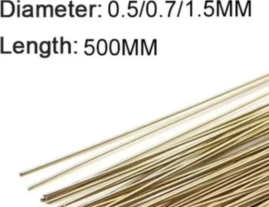 Gold Silver Copper Alloy Soldering Rods 0.5mm 0.7mm For Jewelry Making Repair Brazing Wire Welding Tool Accessories