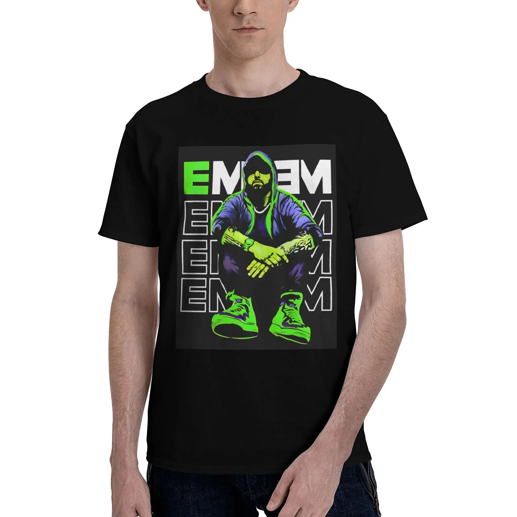 Eminem Boombox New Arrival T Shirts Men Women Rock Boy Cotton  Tee Shirt Clothing GS003