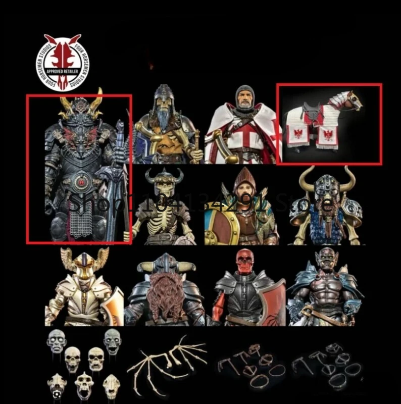 

Original Edition Four Knights Mythic Legion All-Star 6 Crusader Andrew Solace Milky White Knight Action Figure Model Toy