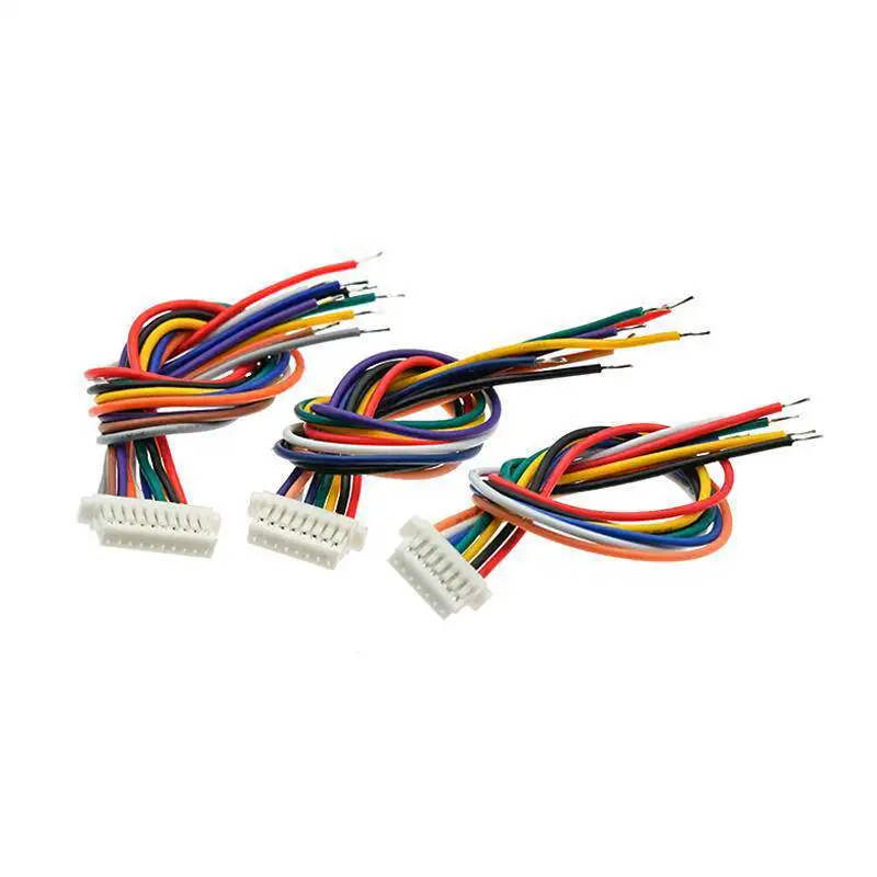 5PCS Mini Micro JST 2.0 PH Male Connector 4-10Pin 20CM 28AWG Terminal Wire Cable for RC Drone Circuit Board Electronic Project