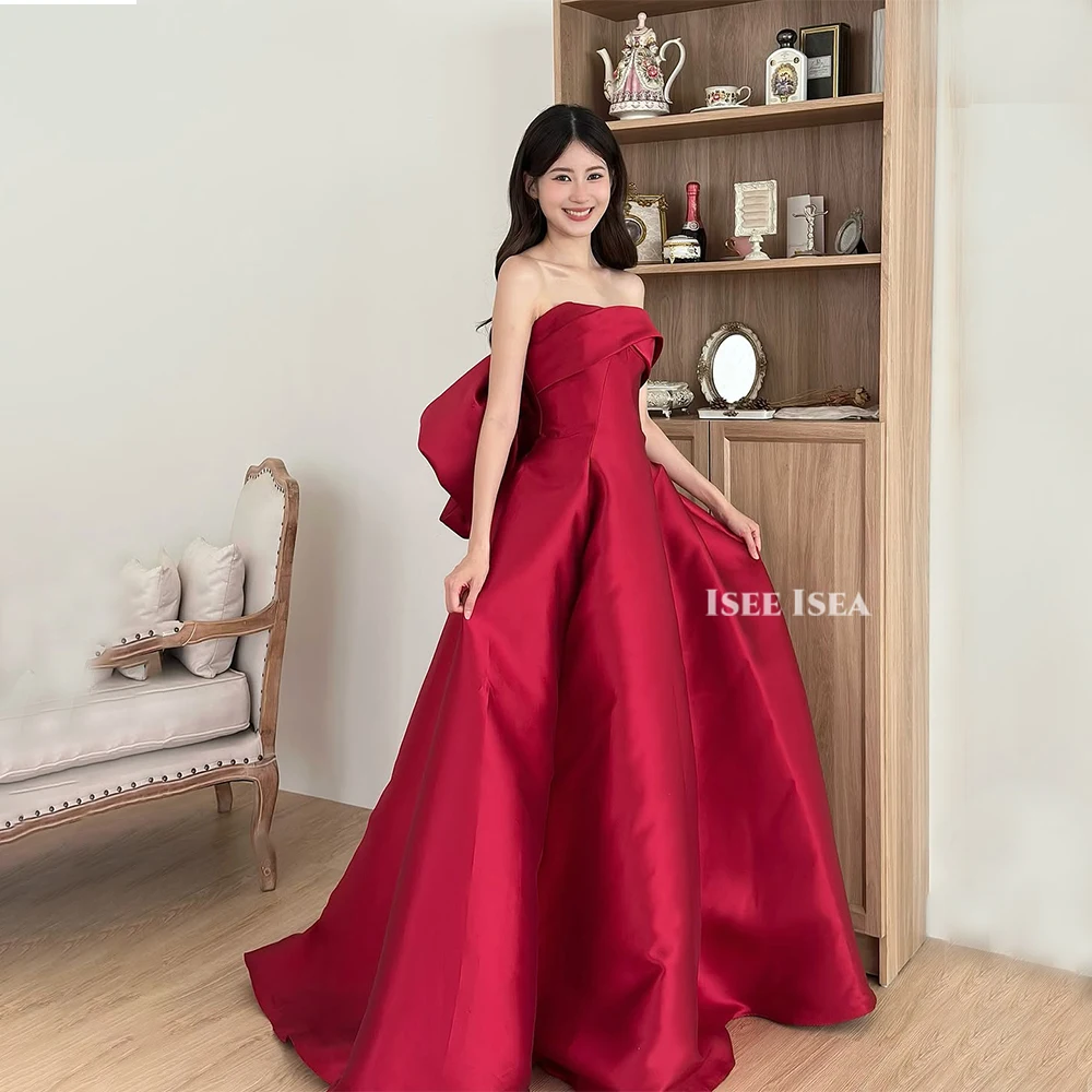 

Evening Dresses Woman Elegant Big Bow Sexy Off Shoulder Ball Gown Bodycon Strapless A-line Birthday Long Dress Customized