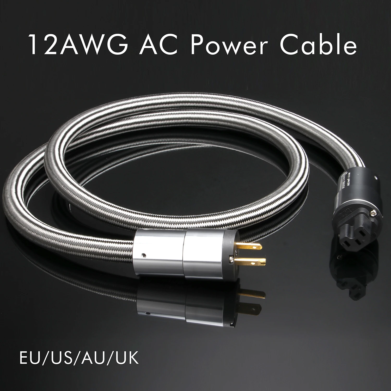 

Кабель питания Preffair Hi-Fi с ЭМС-защитой, аудиокабель 12AWG для усилителя с позолоченной вилкой Schuko (EU/US)