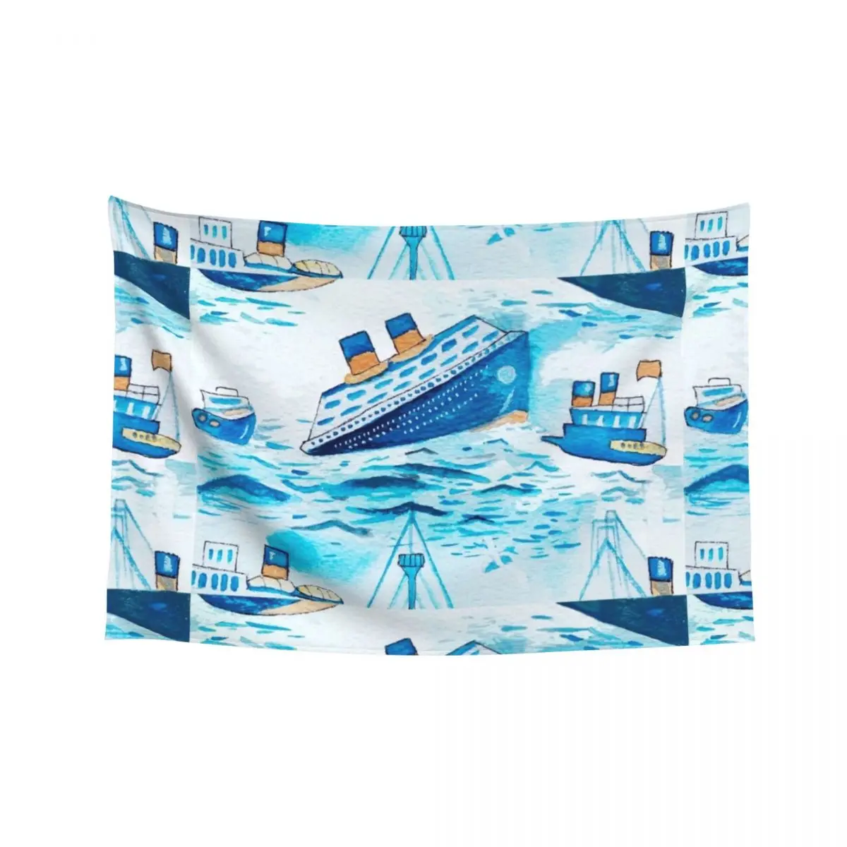 

Ferry boats scrub cap Tapestry House Decoration Custom Room Decor Korean Style Tapestry