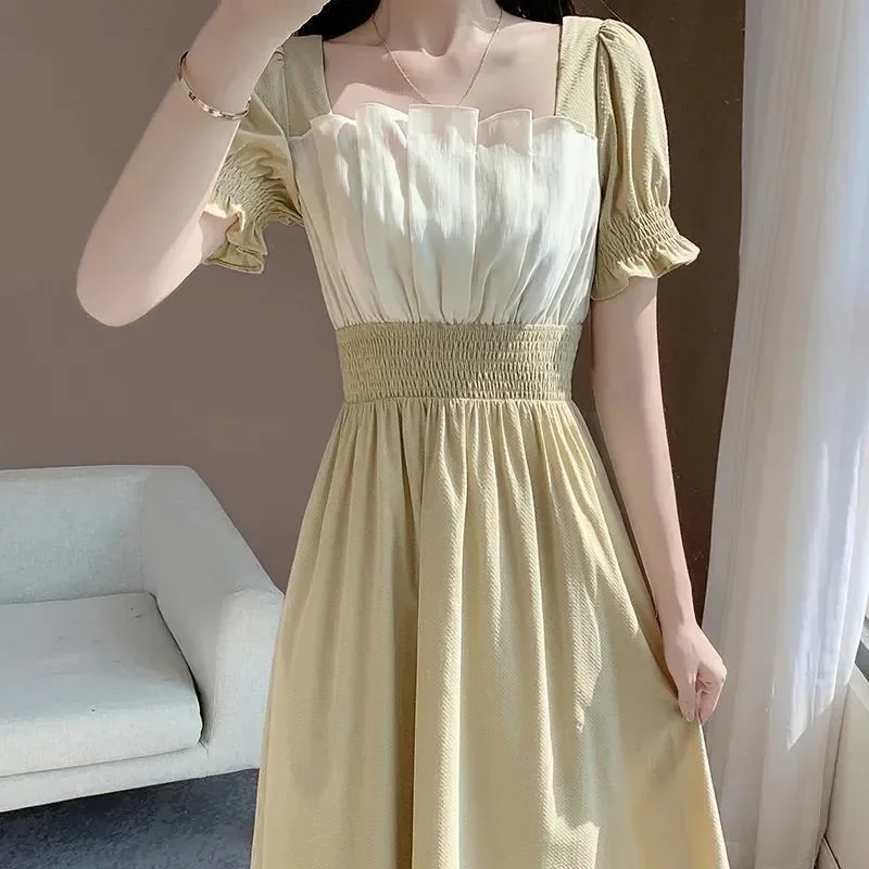 Woman Dress Maxi Dresses for Women Soft Loose Long Yellow Women's Clothing Sexy Casual