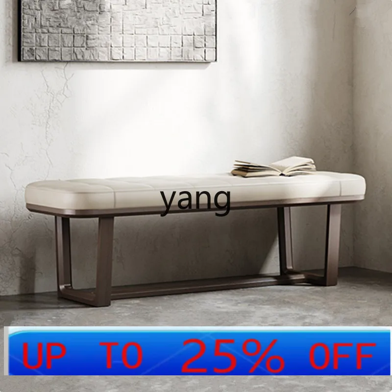 

yjq American light luxury bedroom bedside stool Nordic simple living room solid wood sofa stool