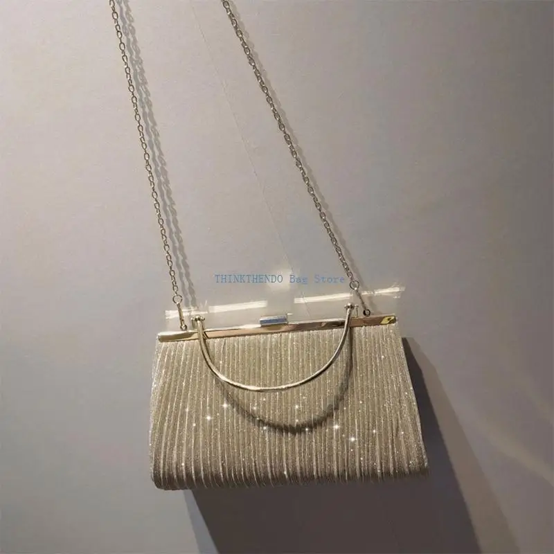 

340D Women Evening Clutch Bag Sequin Bag Glitter Shiny Party Prom Purse
