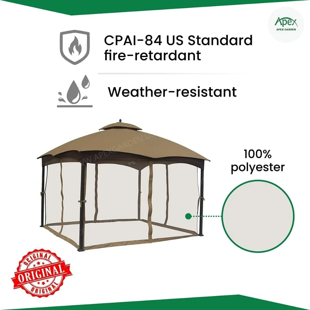 10 Ft. x 12 Ft. Gazebo Replacement Mosquito Netting (Mosquito Net Only)