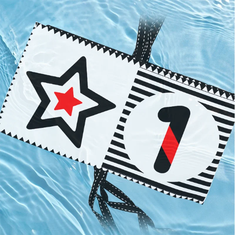 Zwart-wit bed surround baby kan het niet afscheuren, kan het gekleurd stoffen boek voor voorschools onderwijs kauwen