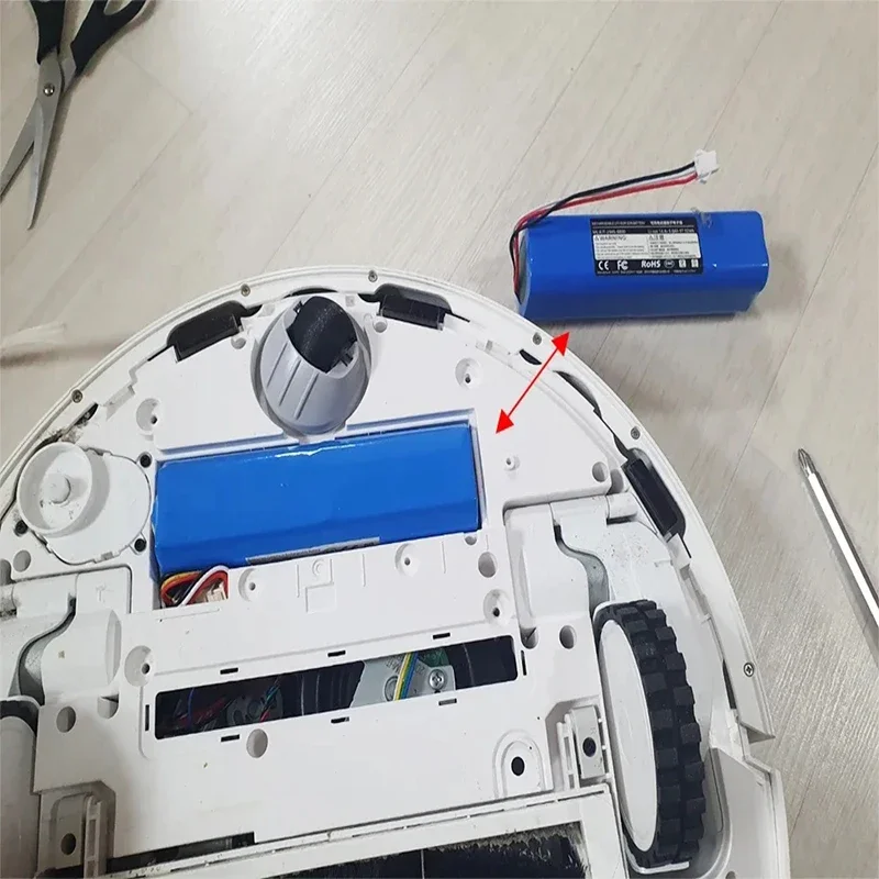 NEW Original Lydsto R1 12800mAh Rechargeable Li-ion Battery Robot Vacuum Cleaner R1 Battery Pack with Capacity 5.2A/6.5A/12.8A