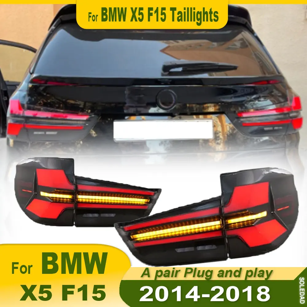 A pair Car Tail Lights For BMW X5 F15 2014-2018 LED Car Tail Lamps Daytime Running Lights Dynamic Turn Signals Car Accessories