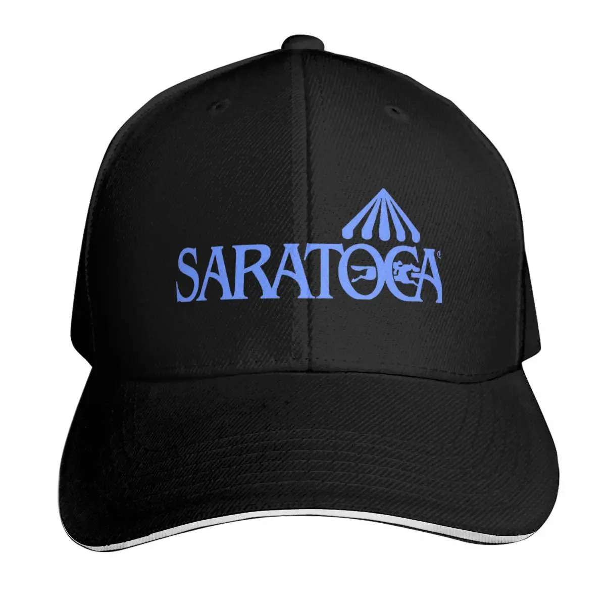 Saratoga Springs Race Track Blue Baseball Cap Lightweight Packable Gift for Him Her Casual Daily Wear