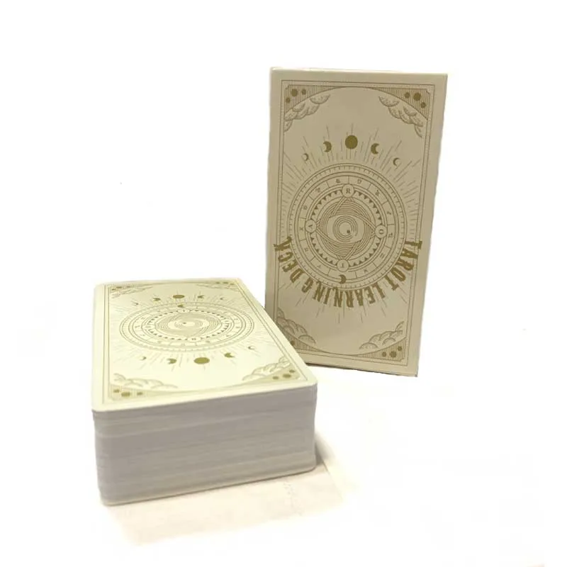 Tarot Learning Deck A 78 Tarot Deck English Version Oracle Deck Divination Party Desktop Toy Entertainment