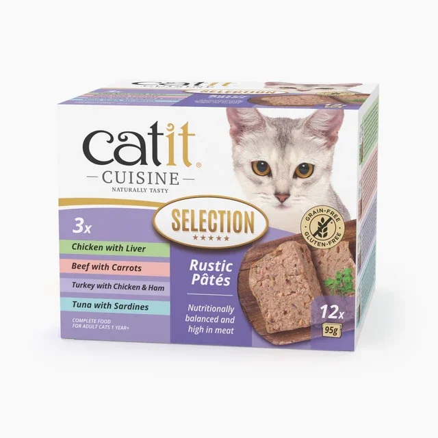 Catit Cuisine - Selección Pate para Gatos -  Pack Variado - 12 Ud