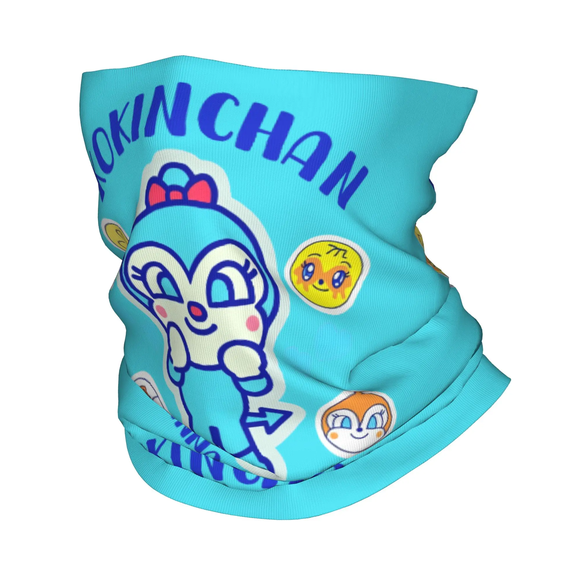 Superhero Anpanman Anime  Bandana Neck Gaiter Windproof Face Scarf Cover Men Women Cartoon  Headwear Tube Balaclava
