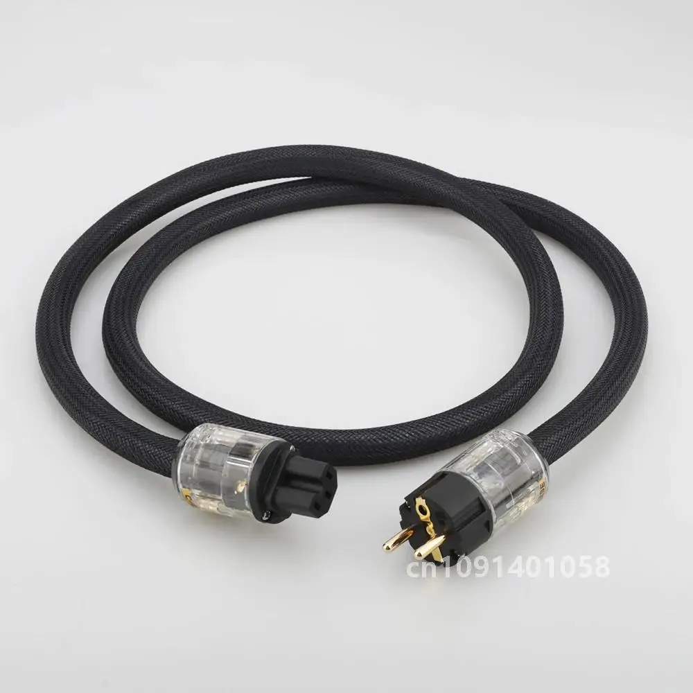 

New Hi-End P118 AC power cable hifi audio EU power cord schuko power cable with P-029E power plug connector