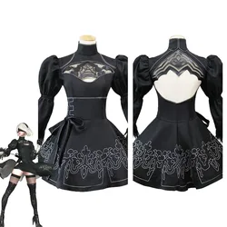 NieR:Automata 2B Cosplay Costume Dress Woman Fantasia Outfits Halloween Carnival Party Female Disguise Role Play Suit