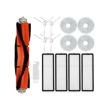 샤오미 S10 + / S10 플러스용 로봇 진공 예비 부품 액세서리, 메인 사이드 브러시 헤파 필터 걸레 헝겊 천 