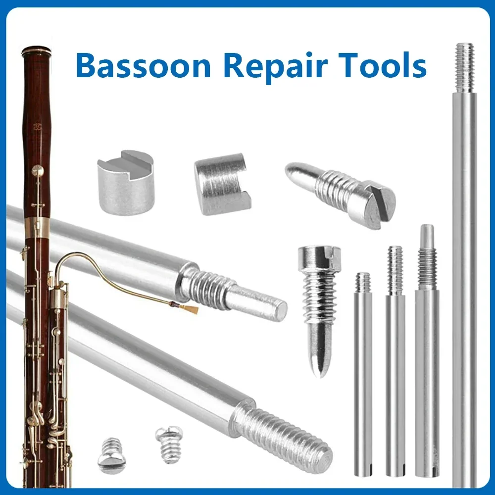 70Pcs Bassoon Repair Tool Kit Screws Shaft Rod Bassoon Maintenance Accessories Woodwind Musical Instrument Replacement Parts