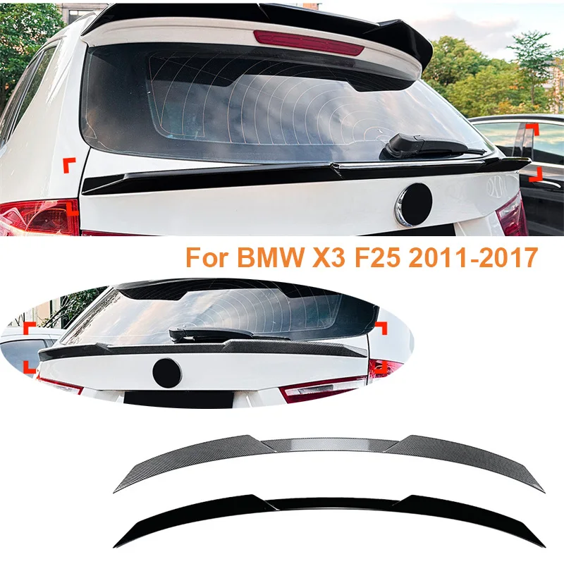 Tail Mid Spoilers Rear Trunk roof Spoiler Wing 2011 - 2017 For BMW X3 F25 Tail Tailgate Splitter Lip HIGH KICK DUCKBILL