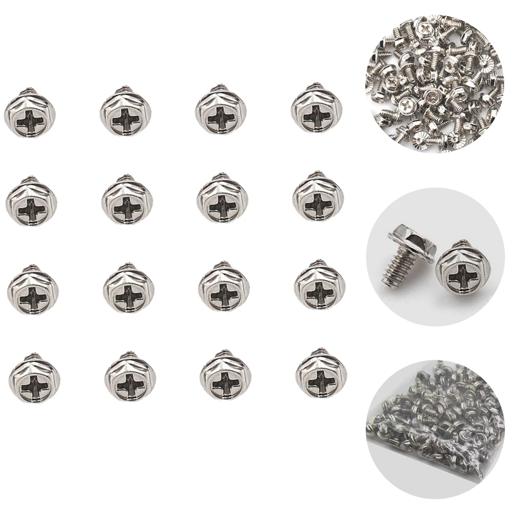 

100 pcs Computer Case Screws Silver 6#-32* Fastener Power Supply DIY Kit Lightweight Long Life Hardware Replacement
