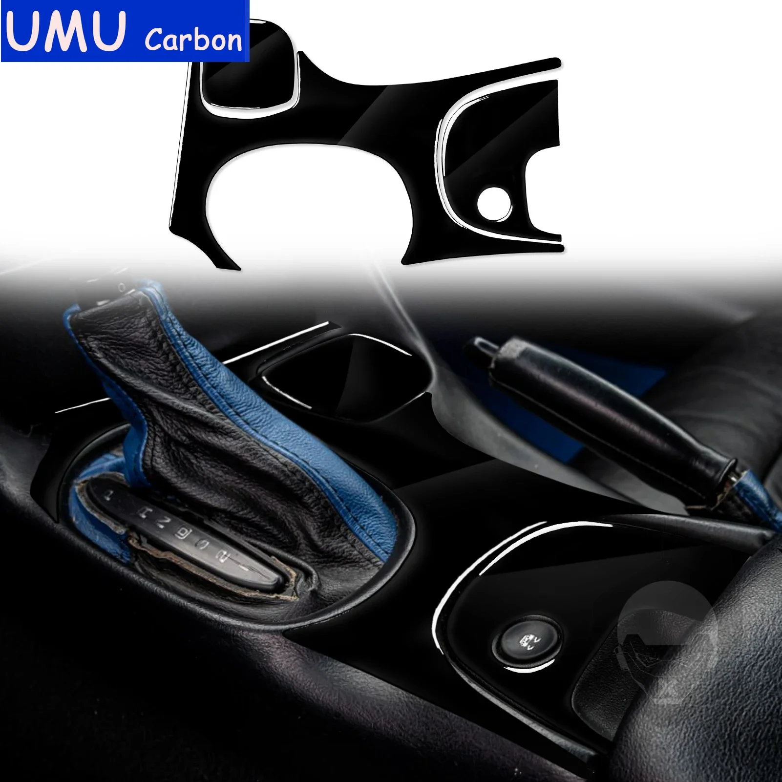 For Chevrolet Corvette C5 1998-2004 Accessories Car Interior Gear Panel Set Trim Sticker Plastic Decoration Modificati Black LHD