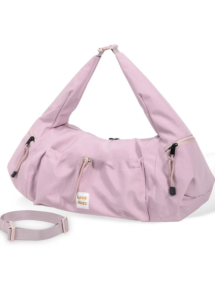 Sporty Crossbody Bag for Cycling Commuting And Traveling Men\'s Single Shoulder Tote Bag Floral And Youthful Korean Style