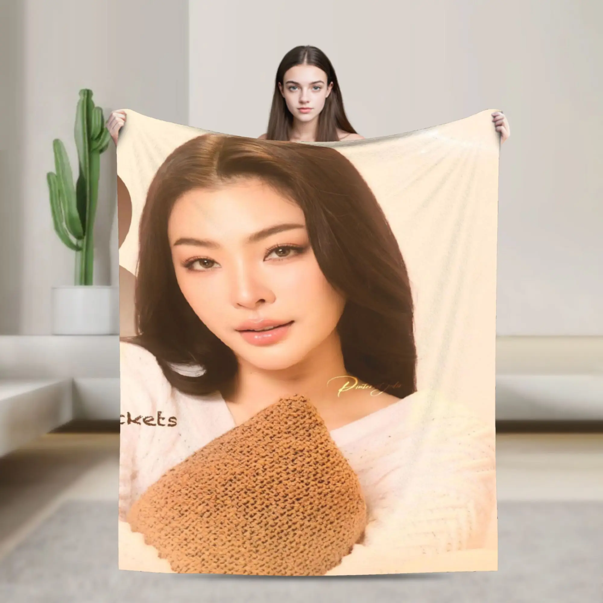 F-Faye P-Peraya M-Malisorn  Throw Blanket for Couch  Soft Cozy Plush Blanket 50x60 Inches Multi-size Bedspread for All Seasons