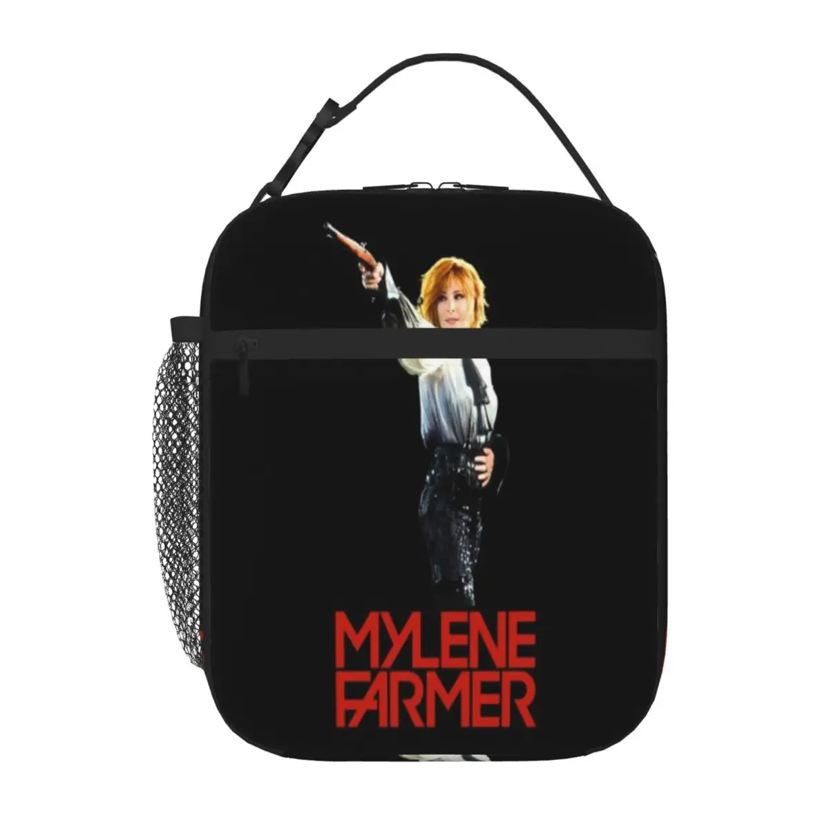 Hot Sale Myl Ne Farmer Nevermore Concert 2023 Stylish Outline Kids Lunch Bag Family Picnic Food Cooler Bag