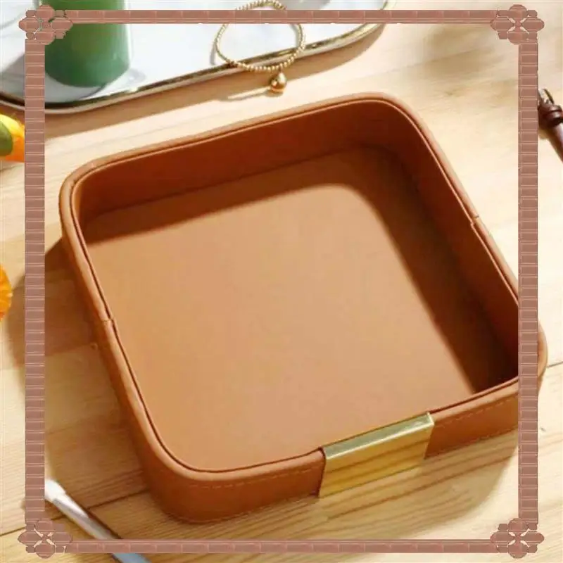 

24-часовая доставка, 2X кожаный настольный лоток, лоток-органайзер для стола прихожей, чтобы держать ювелирные изделия, часы, телефон, кошелек, контейнер