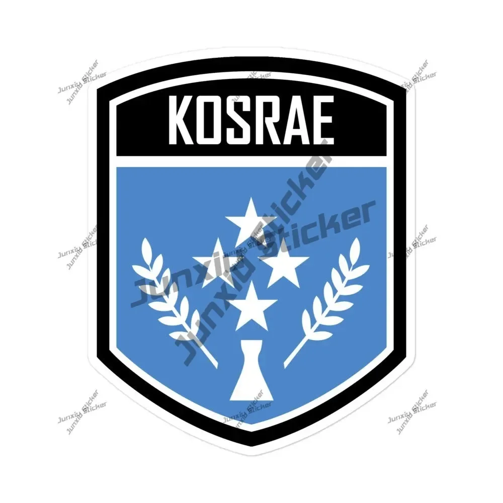 

Kosrae State Flag Emblem Stickers Phone Trunk Guitar Pickup Scratch-proof Exterior Car Stickers For Bumper Bodywork Windshield