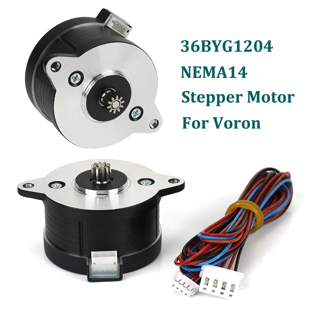 

NEMA14 Stepper Motor With Gear 36BYG1204 Height 36mm Extruder Motors For Orbiter Sherpa Mini Extruder For Voron 3D Printer