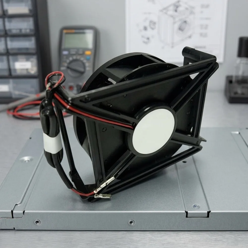 For Part 110R037D043 Appliance Cooling Fan 12V Fan Motor 12cm*12cm Direct Replacement Fan Motor Low Noise Operation