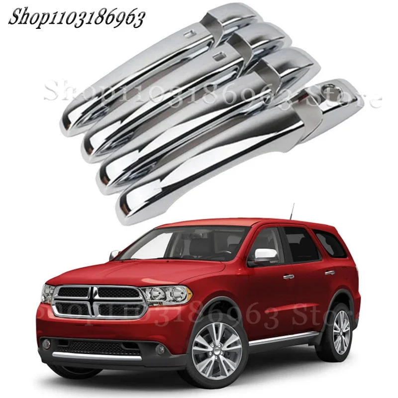 

Gloss Black Door Handle Cover Sticker Trim For Dodge Durango 2011-2019 car Sticker Car-Styling Accessories Cover