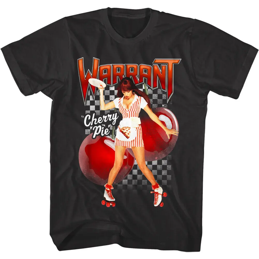 Warrant Waitress Rollerskates Men'S T Shirt Cherry Pie Rock Song