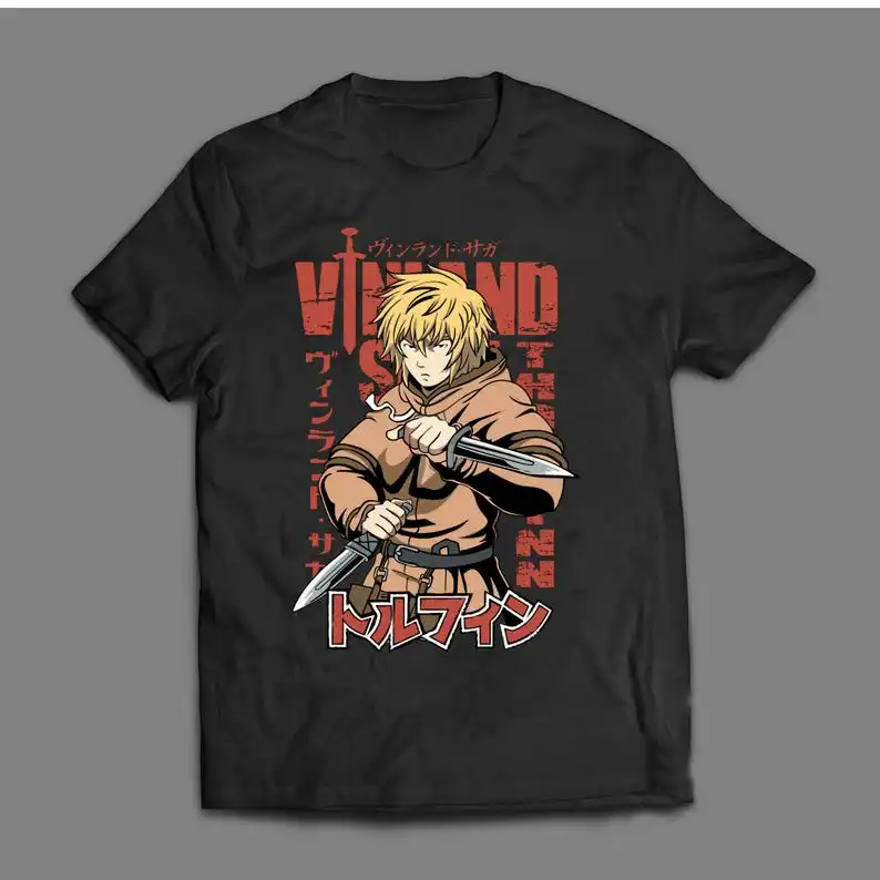 Super Popular Anime Print Series, Casual and Comfortable Retro Character T-shirt, Fashionable Trend, Home Preferred
