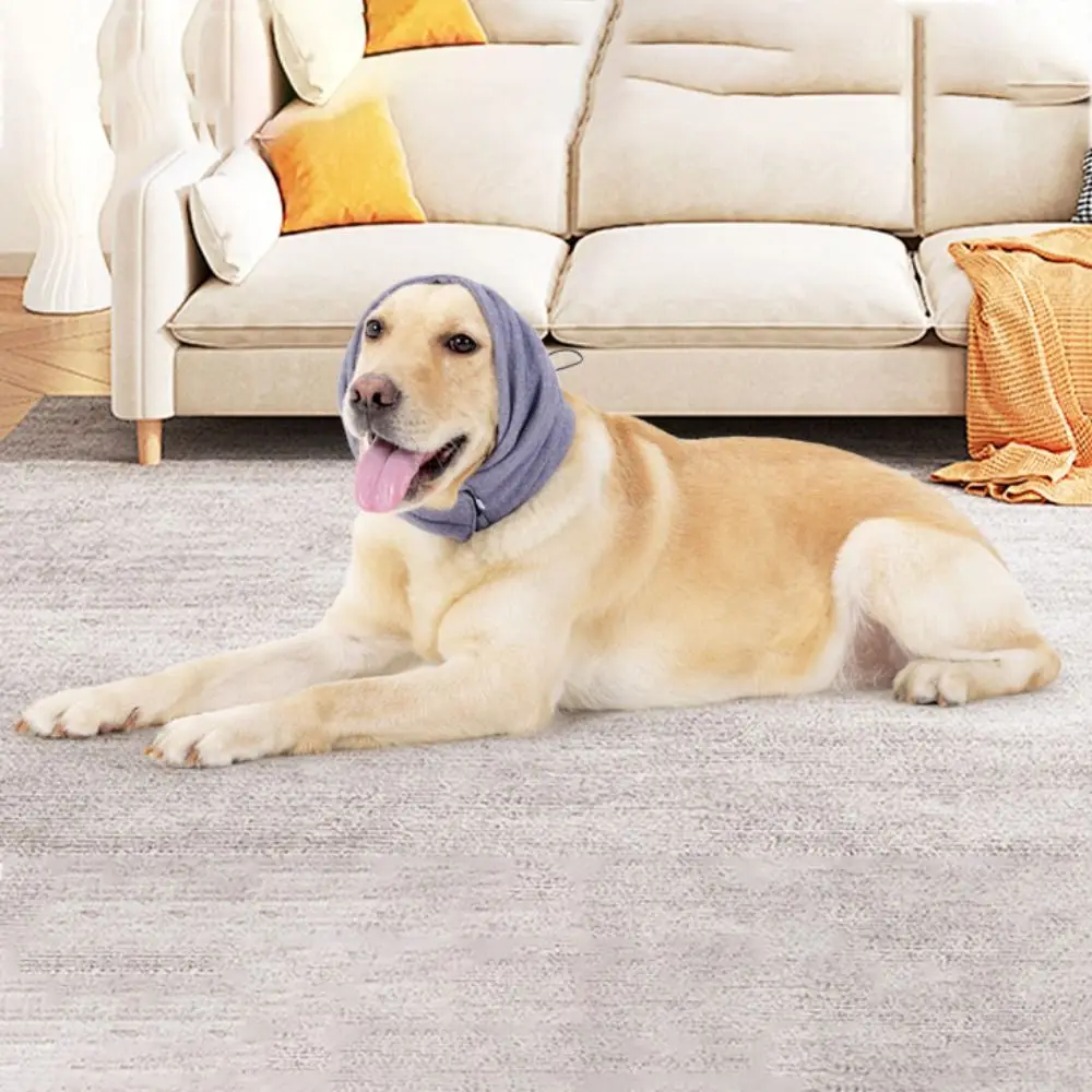 Anti-gürültü köpek sakinleştirici başörtüsü rüzgar geçirmez sıcak köpek bakım kulaklıklar ayarlanabilir elastik köpekler kulak koruyucusu havlamayı önlemek için