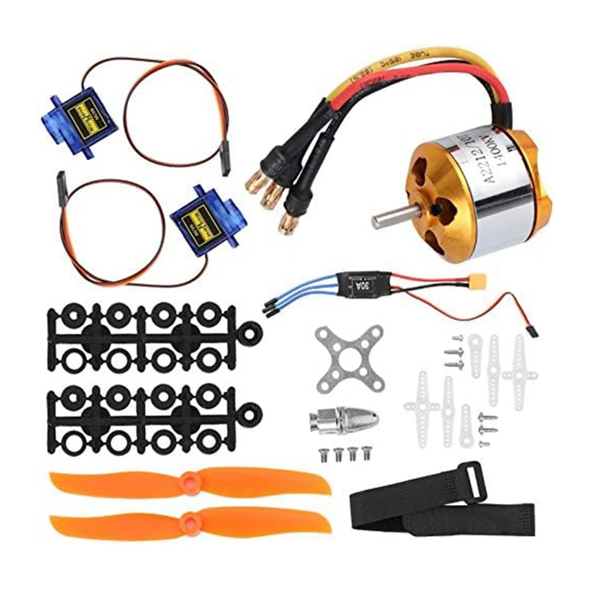 2212 1400KV Motor+8060 Propeller+SG90 9G Servo+30A XT60 ESC RC Helicopter Accessory for RC Quadcopter Helicopter