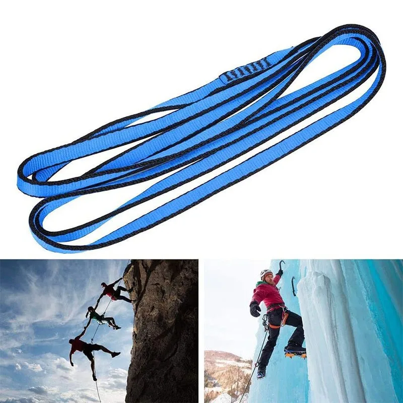Rock Climbing Sling Belt Protective Supplies High Strength Polyester Wearable Belts Professional Outdoor Equipment