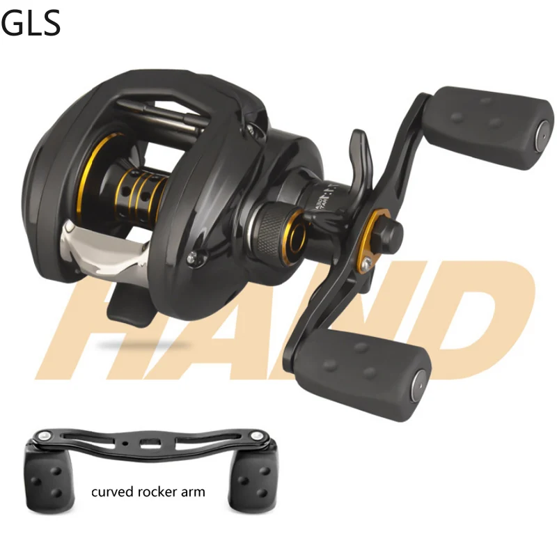 Imagem -03 - Gls Seawater Resistente 7.1:1 Alta Velocidade Relação da Engrenagem Carretel de Pesca Esquerda Direita Opcional Mais 1bb Baitcasting Carretel Pesca