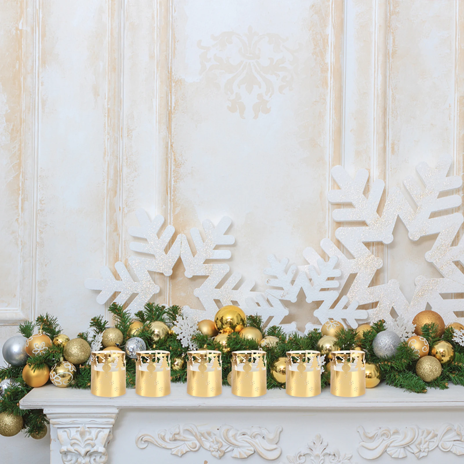 

50Pcs Christmas Lampshade Paper Natural Safe Exquisite Craftsmanship Lampshade Party Paper Lamp Shade