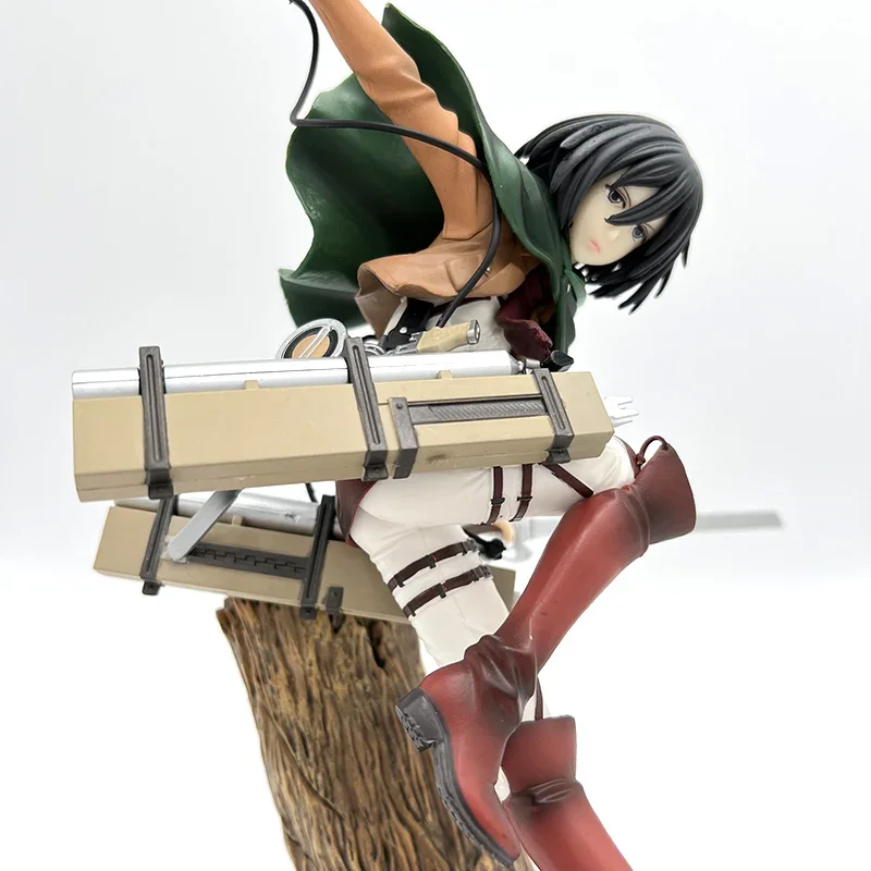 29cm ARTFX J Attack on Titan Anime Figure Mikasa Ackerman Action Figure Shingeki no Kyojin Levi Ackerman Figurine Model Doll Toy
