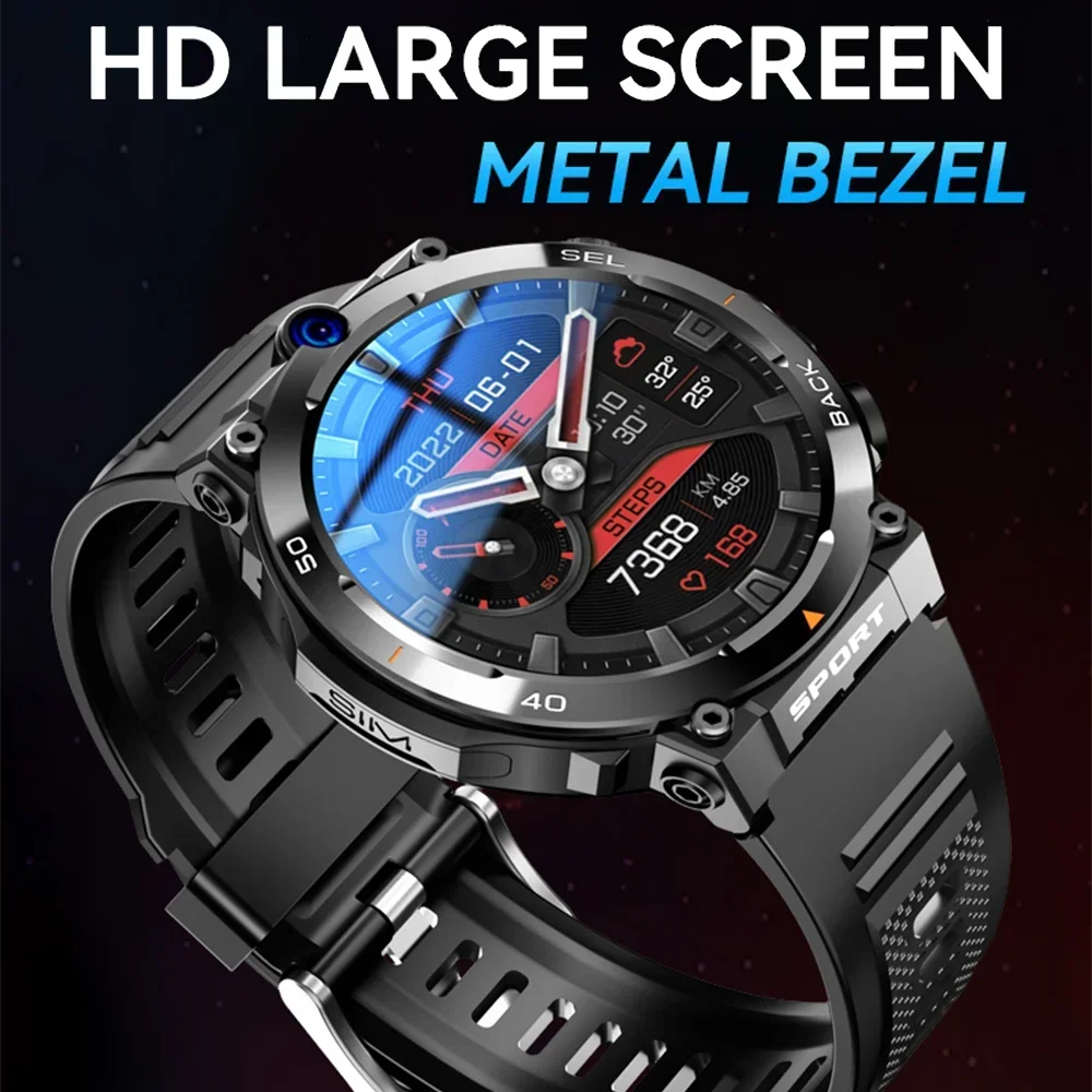 2024 ساعات ذكية جديدة 4G LTE، كاميرا مزدوجة عالية الدقة وبطاقة SIM WIFI GPS APP تنزيل NFC Android ساعة ذكية للرجال تدعم Google Play