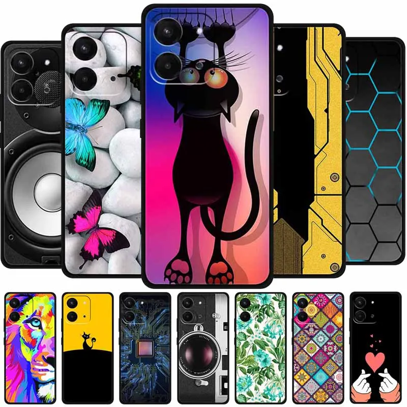 

For Redmi 15C 5G Case Luxury Soft TPU Phone Case on Xiaomi Redmi 15C Geometric Pattern Shockproof Cover Silicone Anti-slip Coque