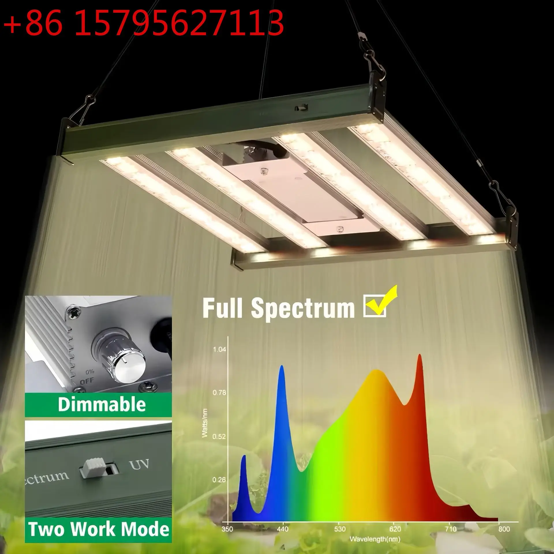 

CE/ROHS/ERP certified mini octopus LM301H lamp bead plant lamp dimmable