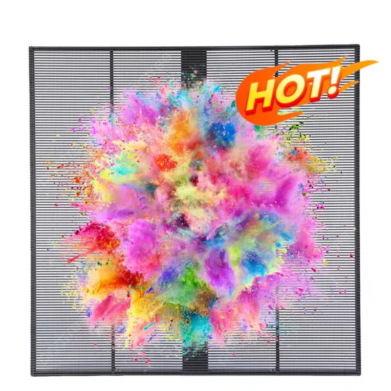Outdoor Grille Screen Transparent Led Window Display Sheet Indoor Transparent Led Display Screen for Shopping Mall Advertising