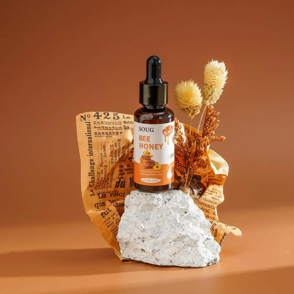 SOUG 30ml Jimerito miel gotas para los ojos sin picaduras abeja miel gotas para los ojos sin picaduras abeja miel gotas para los ojos cuidado de la salud